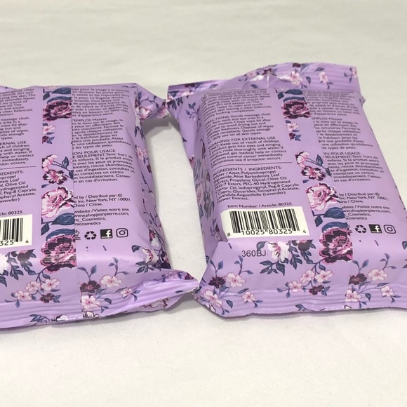 2 PK 50 Towelettes Lavender Make up Removing & cleansing wipes. - Picture 2 of 2